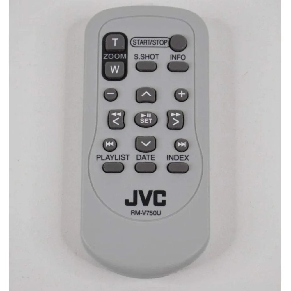 JVC RM-V750U Camcorder Remote Control Gray Zoom Start Stop Playlist Index